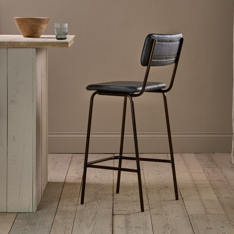 Ukari Leather Counter Chair from Accessories for the Home Ukari Leather Counter Chair from Accessories for the Home
