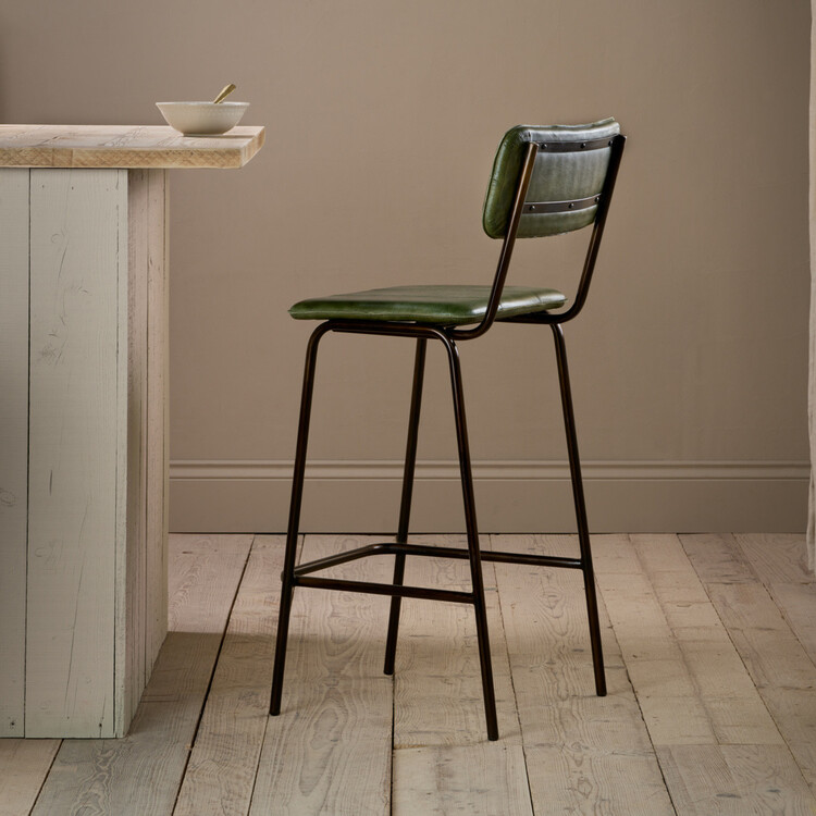 Ukari Leather Counter Chair from Accessories for the Home Ukari Leather Counter Chair from Accessories for the Home