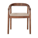 Anbu Acacia Upholstered Dining Chair- Washed Walnut from Accessories for the Home