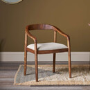 Anbu Acacia Upholstered Dining Chair- Washed Walnut from Accessories for the Home