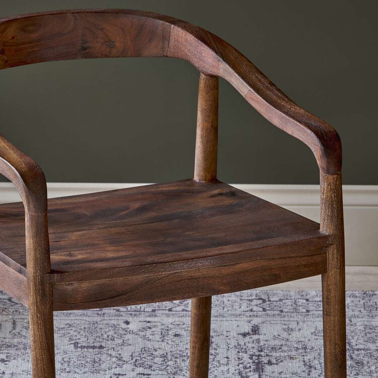 Anbu Acacia Dining Chair- Washed Walnut from Accessories for the Home