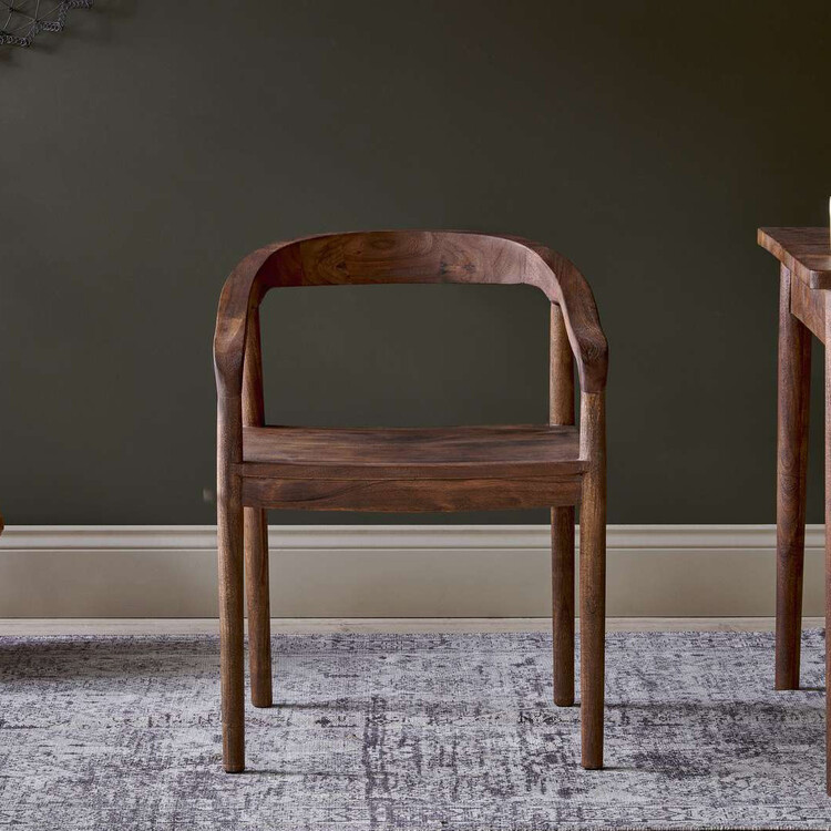 Anbu Acacia Dining Chair- Washed Walnut from Accessories for the Home