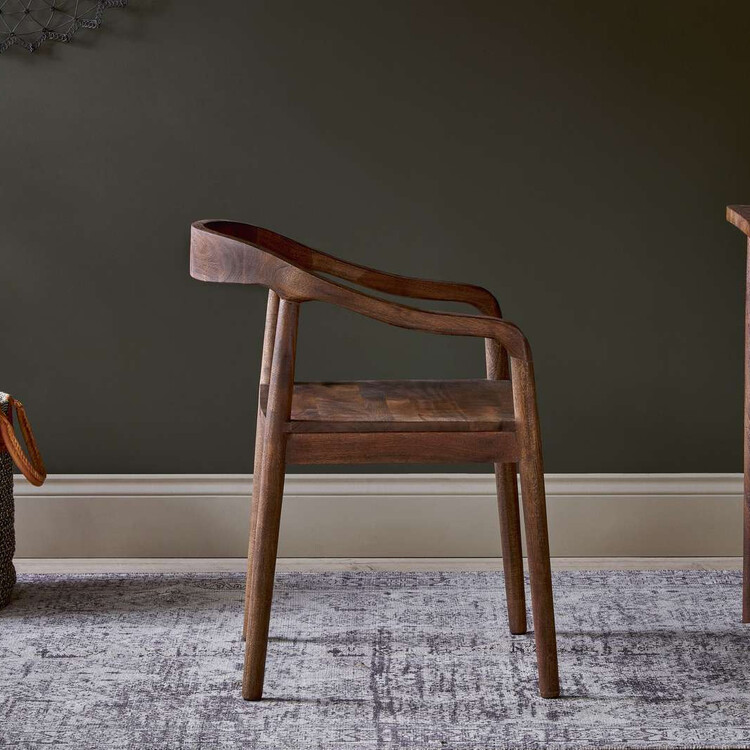 Anbu Acacia Dining Chair- Washed Walnut from Accessories for the Home