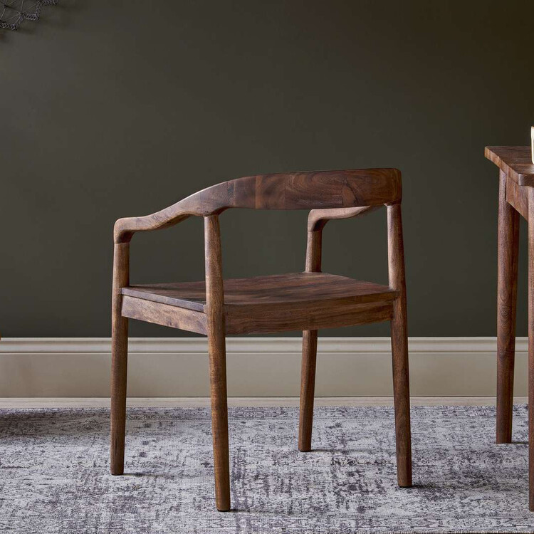 Anbu Acacia Dining Chair- Washed Walnut from Accessories for the Home