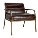 Mirai Ribbed Leather Armchair from Accessories for the Home