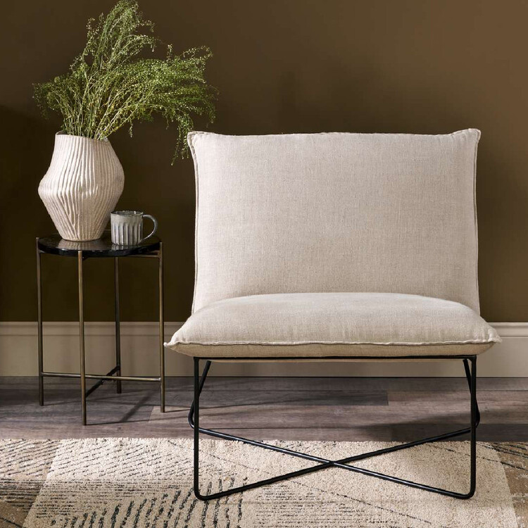 Kashvi Oversized Linen Lounger from Accessories for the Home