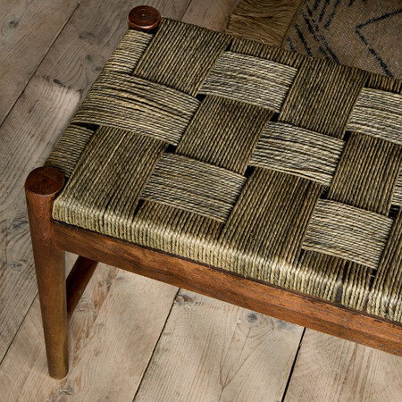 Raunak Acacia Woven Bench from Accessories for the Home 2
