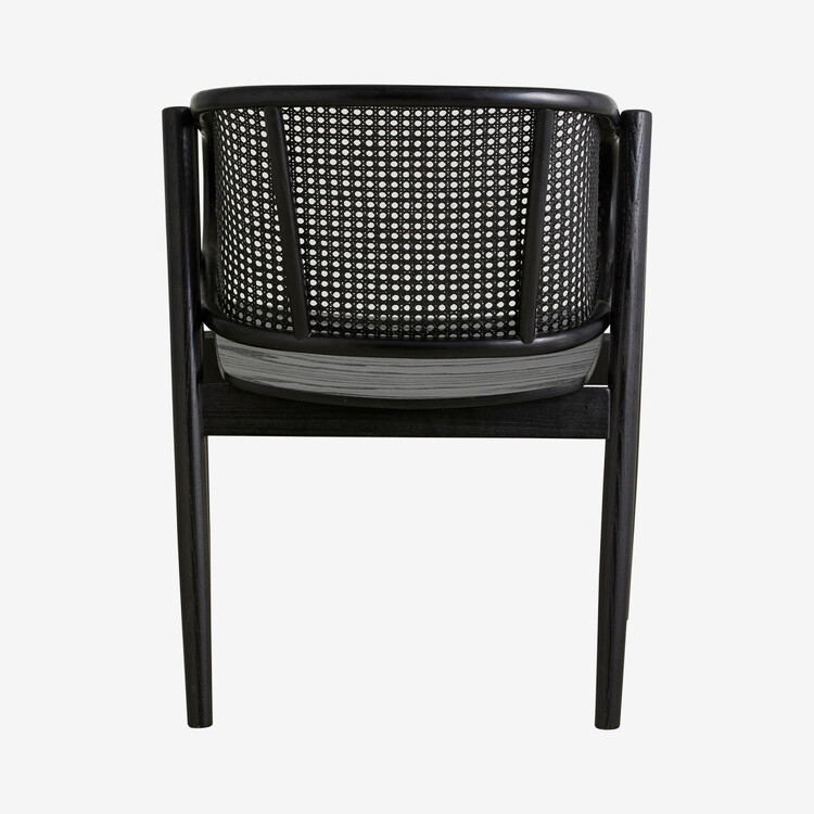 Nordal Wicky Black Rattan Lounge Chair from Accessories for the Home