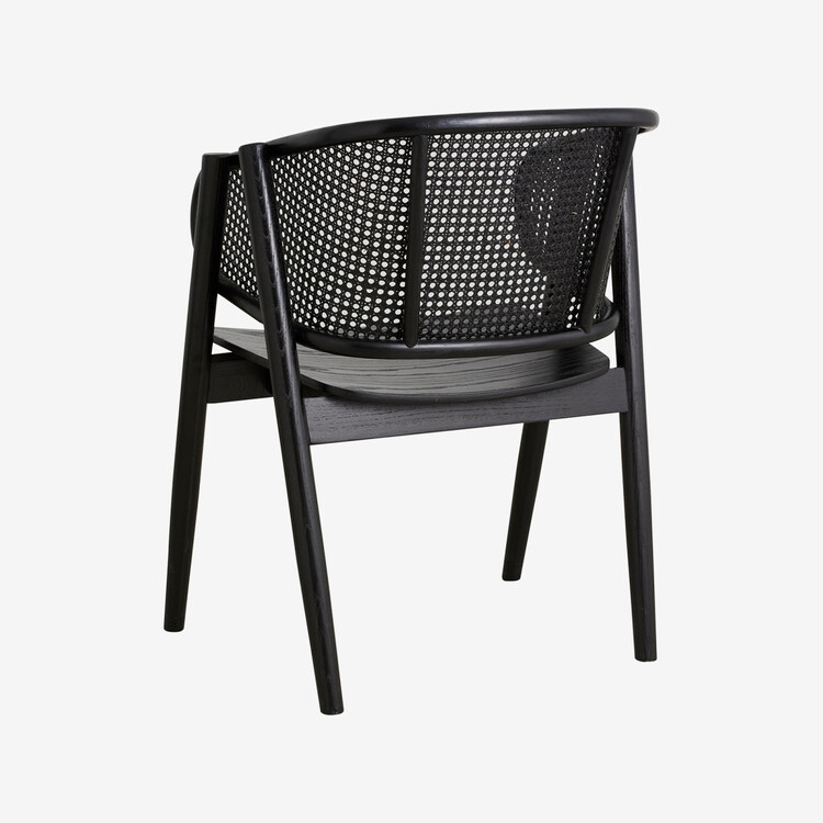 Nordal Wicky Black Rattan Lounge Chair from Accessories for the Home