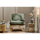 Abe Deconstructed Linen Armchair in Olive from Accessories for the Home