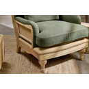 Abe Deconstructed Linen Armchair in Olive from Accessories for the Home