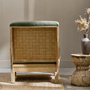 Abe Deconstructed Linen Armchair in Olive from Accessories for the Home