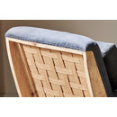 Abe Deconstructed Linen Armchair in Charcoal from Accessories for the Home