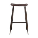 Samaira Leather & Iron Counter Stool from Accessories for the Home