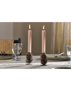 Elagalu Pine Cone Candlesticks (Set of 2)