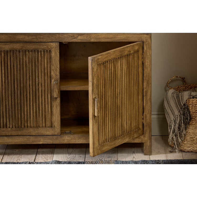 Yasha Reeded Mango Wood Sideboard from Accessories for the Home Yasha Reeded Mango Wood Sideboard from Accessories for the Home