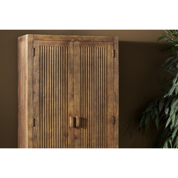 Yasha Reeded Mango Wood Cabinet from Accessories for the Home