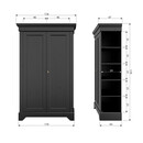 Isabel Pine Storage Cabinet in Black from Accessories for the Home