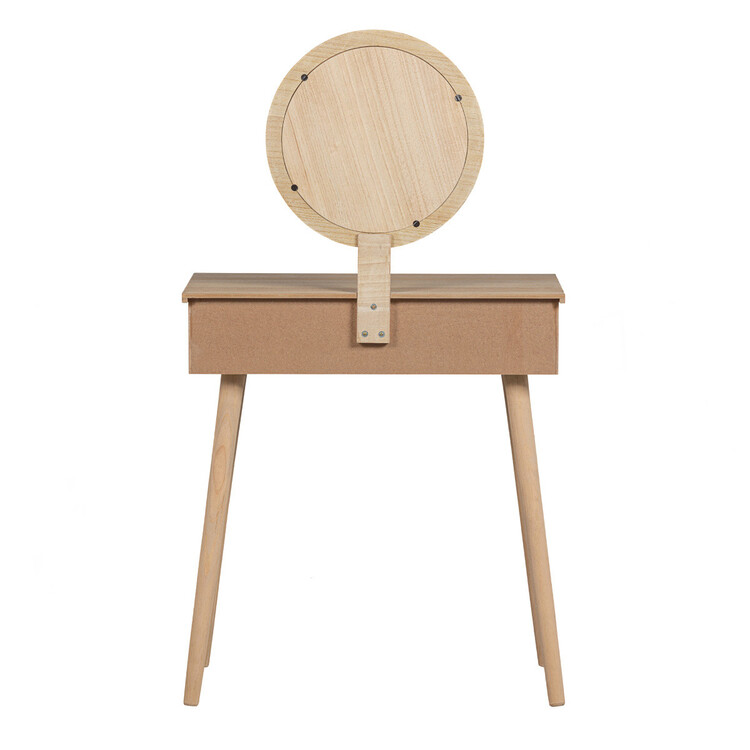 Soof Natural & Rattan Dressing Table with Mirror from Accessories for the Home