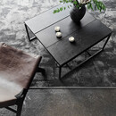 Muubs Austin Square Black Leather Coffee Table from Accessories for the Home