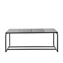 Muubs Austin Long Black Leather Coffee Table from Accessories for the Home