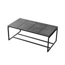 Muubs Austin Long Black Leather Coffee Table from Accessories for the Home
