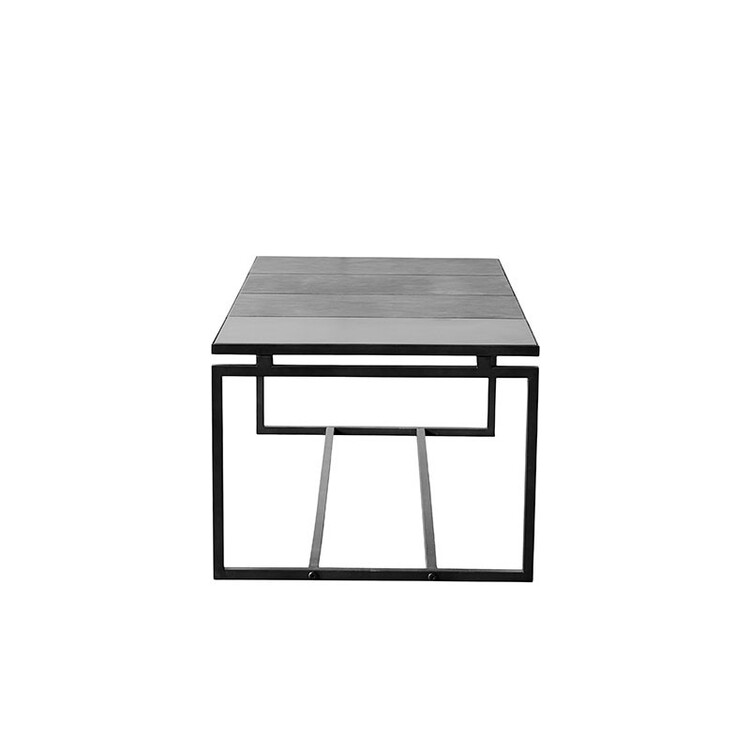 Muubs Austin Long Black Leather Coffee Table from Accessories for the Home Muubs Austin Long Black Leather Coffee Table from Accessories for the Home