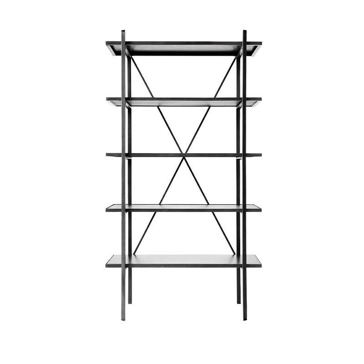 Muubs Austin Black Leather Bookcase from Accessories for the Home Muubs Austin Black Leather Bookcase from Accessories for the Home