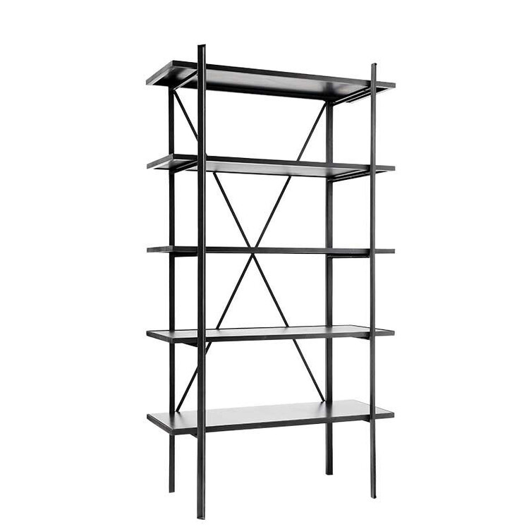 Muubs Austin Black Leather Bookcase from Accessories for the Home Muubs Austin Black Leather Bookcase from Accessories for the Home