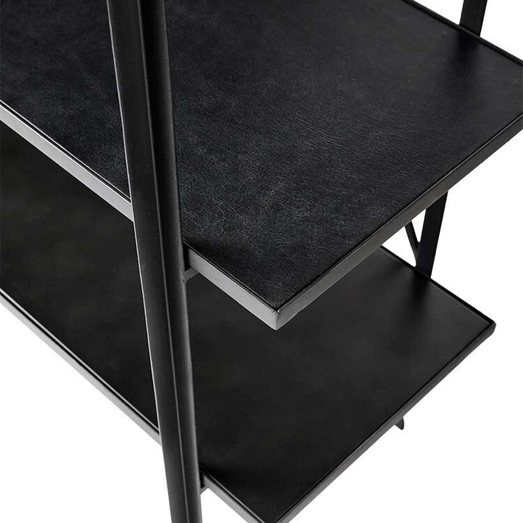 Muubs Austin Black Leather Bookcase | Accessories for the Home