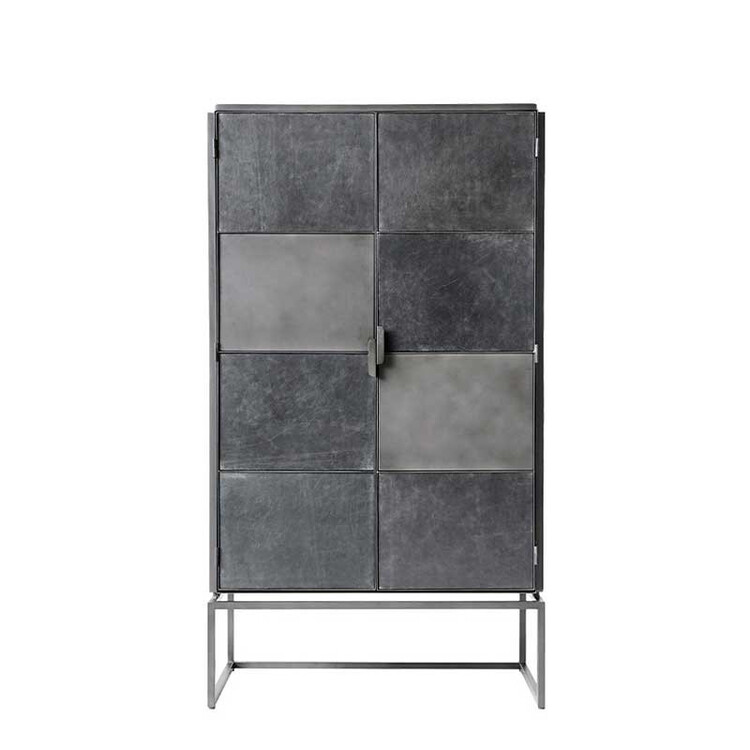 Muubs Austin Black Leather Cabinet from Accessories for the Home Muubs Austin Black Leather Cabinet from Accessories for the Home