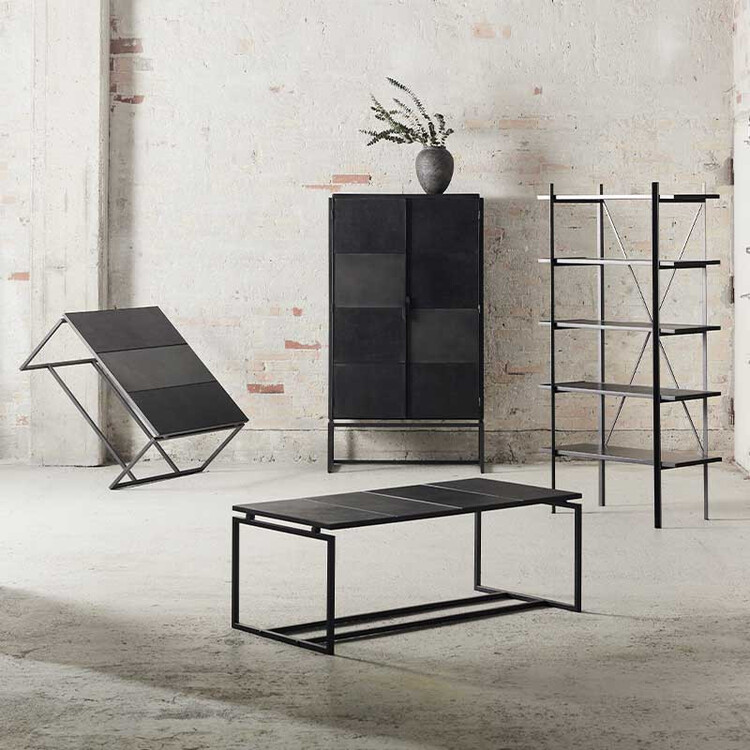 Muubs Austin Black Leather Cabinet from Accessories for the Home Muubs Austin Black Leather Cabinet from Accessories for the Home
