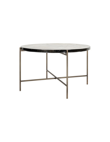 Hudson Aged Bronze Oval Coffee Table