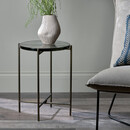 Aluva Circular Glass Side Table from Accessories for the Home