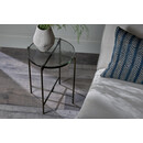 Aluva Circular Glass Side Table from Accessories for the Home