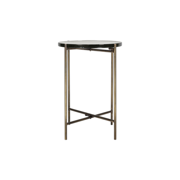 Aluva Circular Glass Side Table from Accessories for the Home