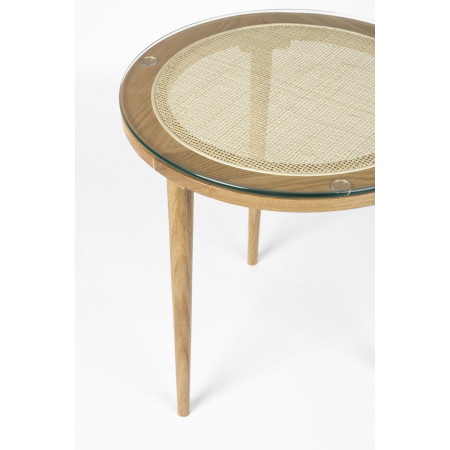 Haru Rattan & Wood Side Table from Accessories for the Home 2