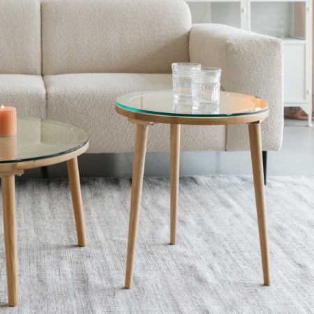 Rattan Round Coffee Table - HOGAR HOME