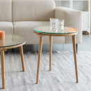 Haru Rattan & Wood Side Table from Accessories for the Home