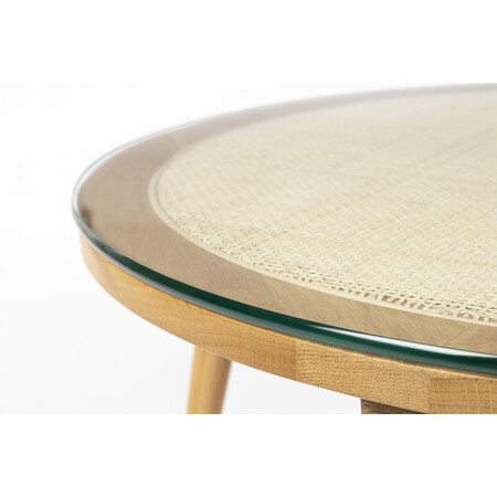 Haru Rattan & Wood Round Coffee Table from Accessories for the Home 2