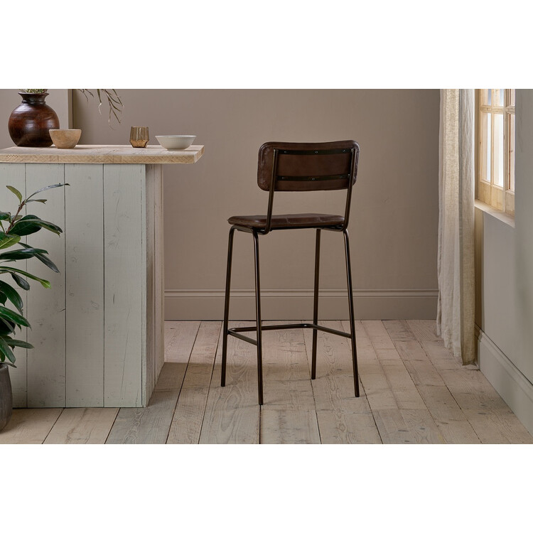 Ukari Leather Counter Chair from Accessories for the Home