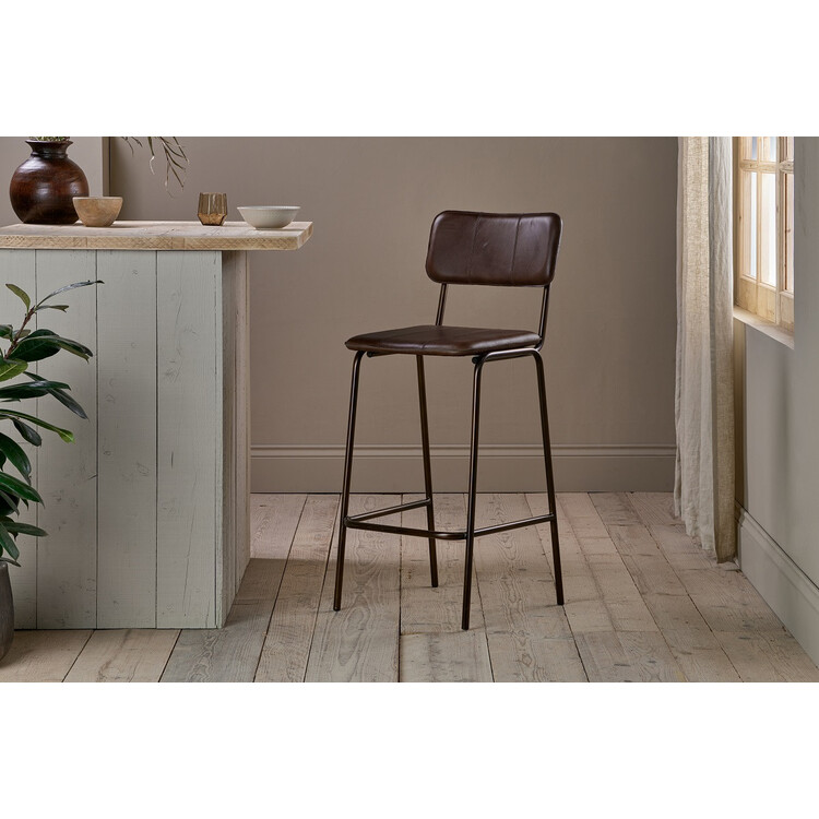 Ukari Leather Counter Chair from Accessories for the Home