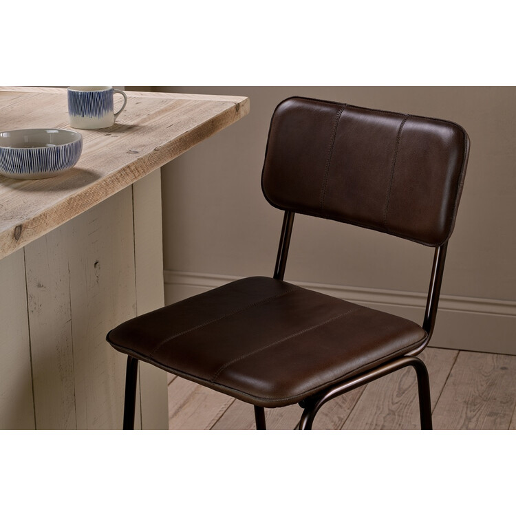 Ukari Leather Counter Chair from Accessories for the Home