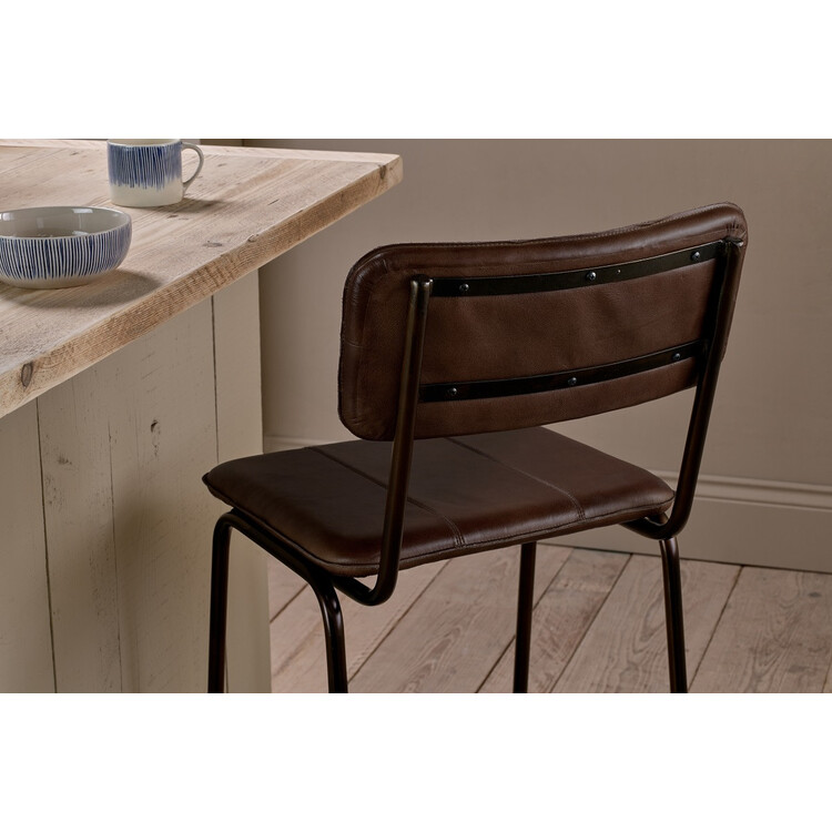 Ukari Leather Counter Chair from Accessories for the Home