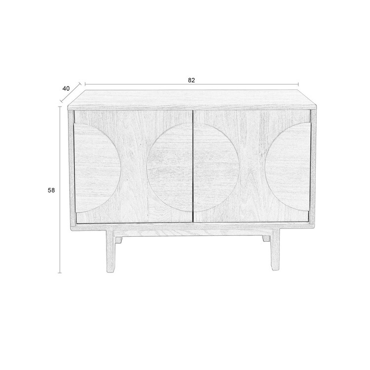 Zuiver Groove Small Sideboard- Walnut or Oak from Accessories for the Home Zuiver Groove Small Sideboard- Walnut or Oak from Accessories for the Home