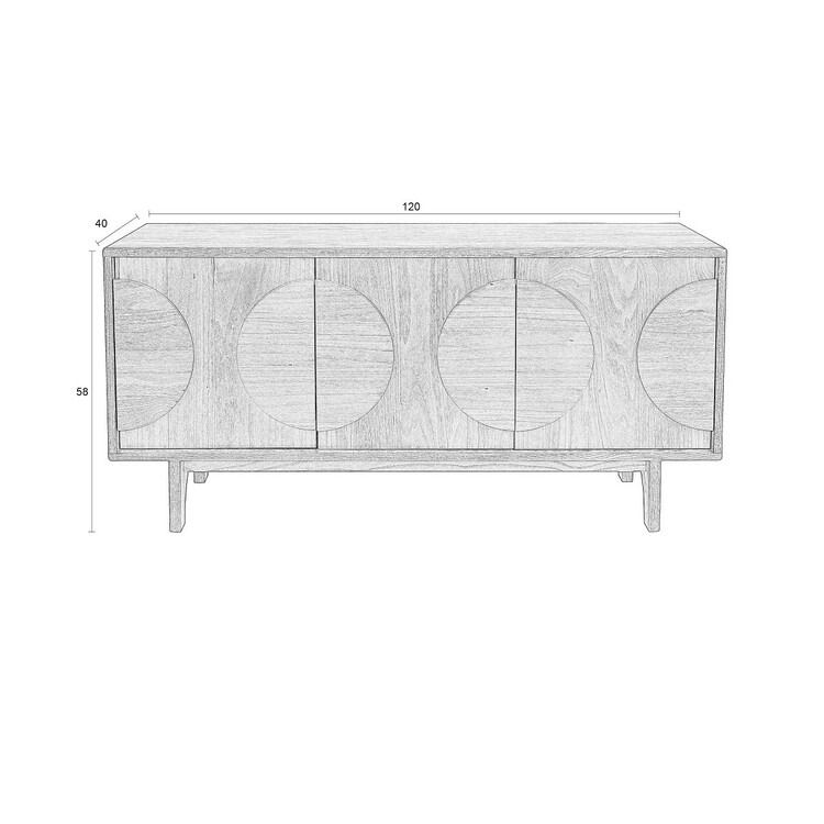 Zuiver Groove Large Sideboard (Walnut or Oak) dimensions from Accessories for the Home Zuiver Groove Large Sideboard (Walnut or Oak) dimensions from Accessories for the Home