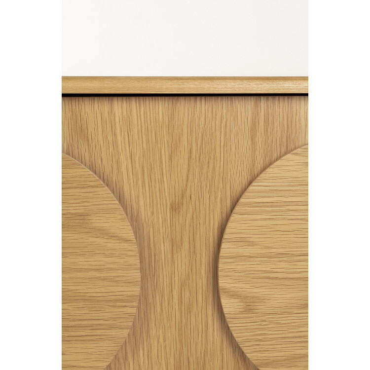 Retro door details on Zuiver Groove Large Sideboard in oak from Accessories for the Home Retro door details on Zuiver Groove Large Sideboard in oak from Accessories for the Home