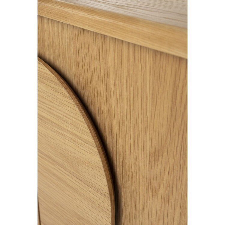 Retro door details on Zuiver Groove Large Sideboard in oak from Accessories for the Home Retro door details on Zuiver Groove Large Sideboard in oak from Accessories for the Home