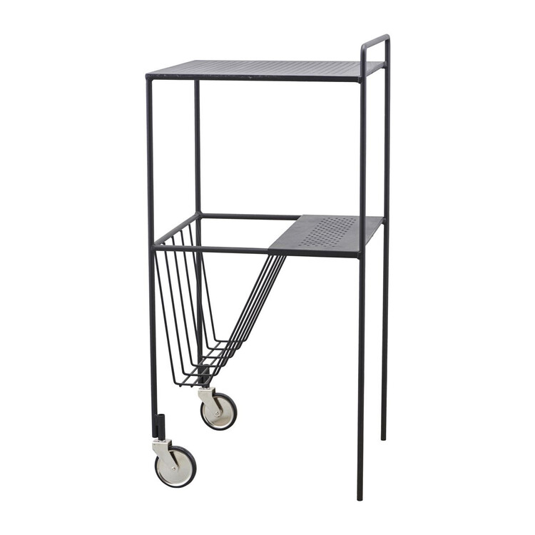 Utilise Small Black Metal Trolley from Accessories for the Home Utilise Small Black Metal Trolley from Accessories for the Home