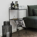 Utilise Small Black Metal Trolley from Accessories for the Home